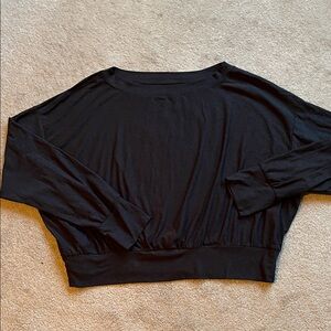 Old Navy Black Dolman-Sleeve Pullover Sweatshirt